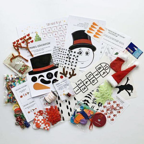 Nissedrillerier og nissemagi med materiale pakken ´Nissedrillerier fra Julemandens Værksted´