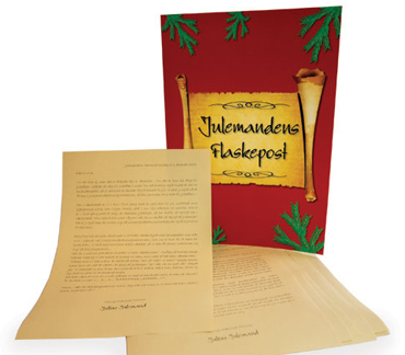 Personlige nissebreve Julemandens Flaskepost fra Julemandens Værksted